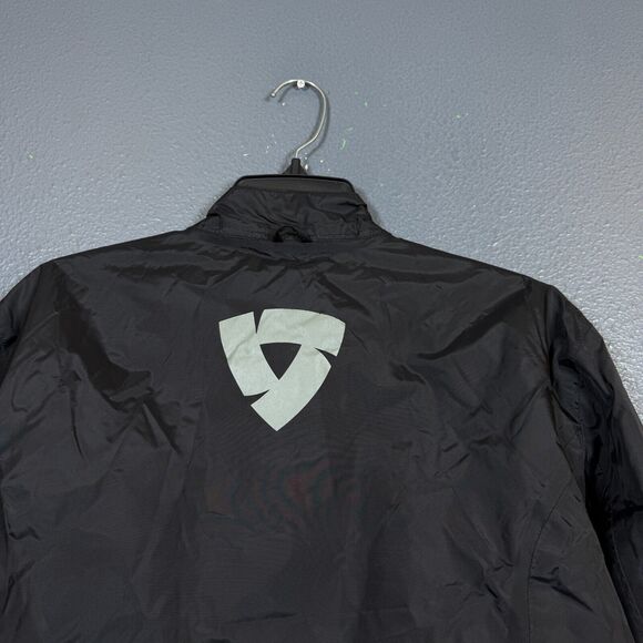 REV’IT 48 men’s black windbreaker «TORNADO» jacket Motorcycle full zip - Picture 6 of 10
